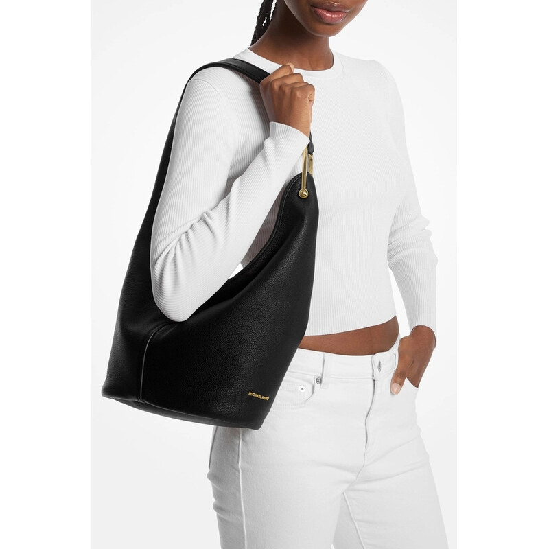 Michael Kors Sonny shoulder bag kožená kabelka černá