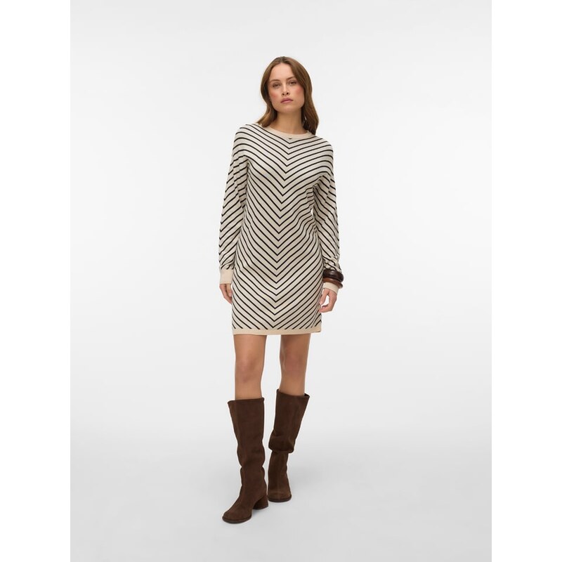 Šaty Vero Moda Beige/ Schwarz 7644344