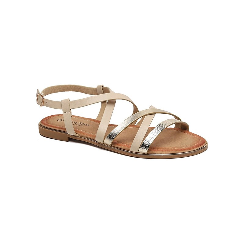 Sandály Sixth Sens Beige/ Gold 802294 115573449