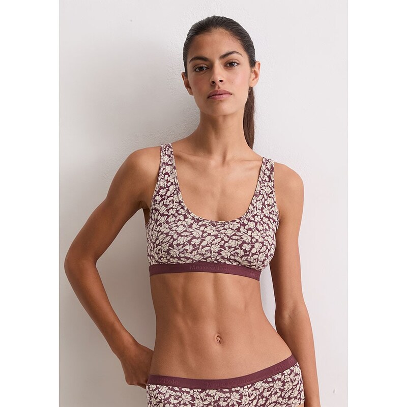 Marc O´Polo Bodywear Sportovní podprsenka Marc O´Polo Bordeaux/
