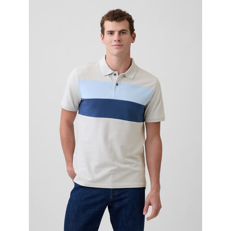 Tričko GAP Creme/ Blau 6437371