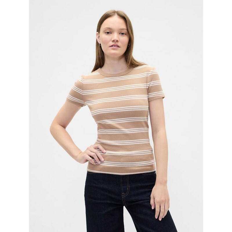 Tričko GAP Beige/ Weiß 9419739