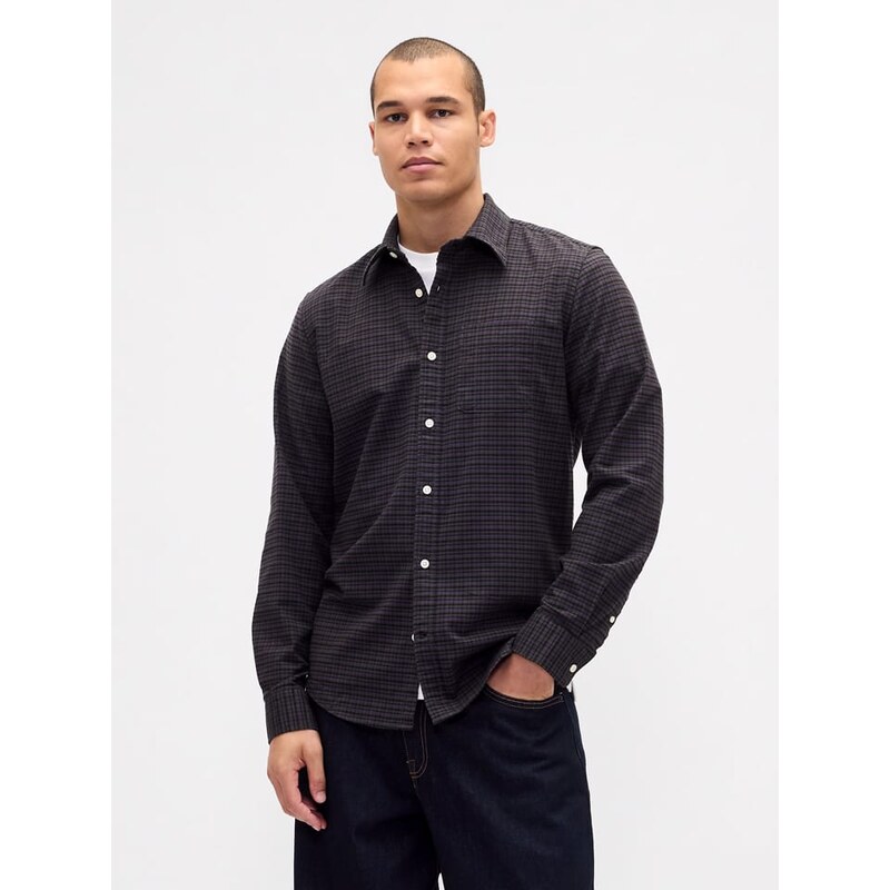 Košile GAP Aubergine/ Grau 9641452