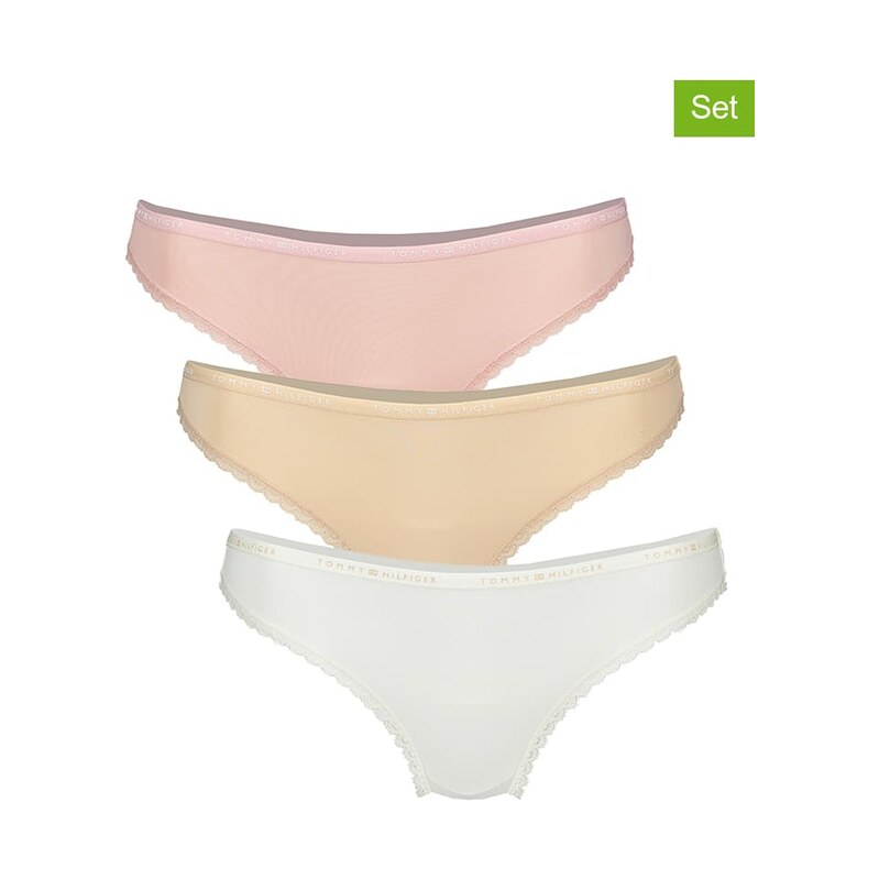 Kalhotky Tommy Hilfiger Weiß/ Rosa/ Beige 9758255