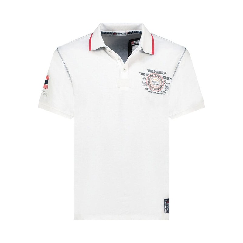 Tričko Geographical Norway Weiß 1191073