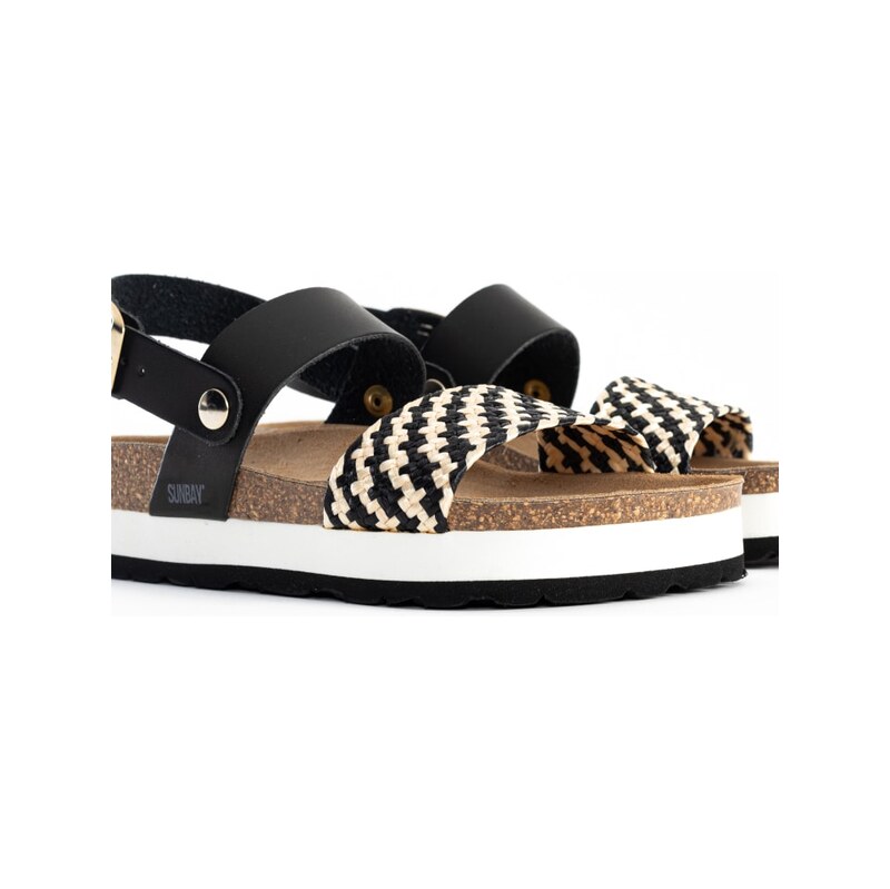 Sandály Sunbay Schwarz/ Weiß 9750136 115575851