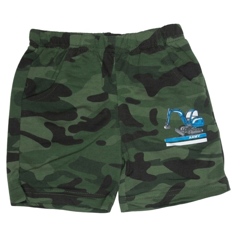 Chlapecké maskáčové šortky Sezon - khaki barva 61139640