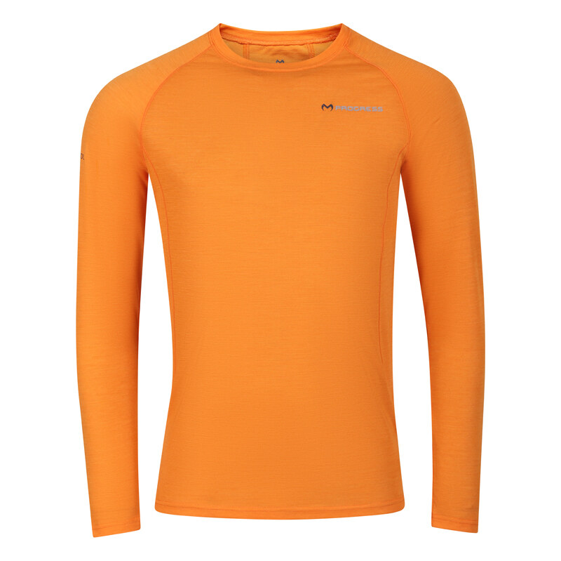 Pánské merino triko PROGRESS MA NDR 125 s dlouhým rukávem -