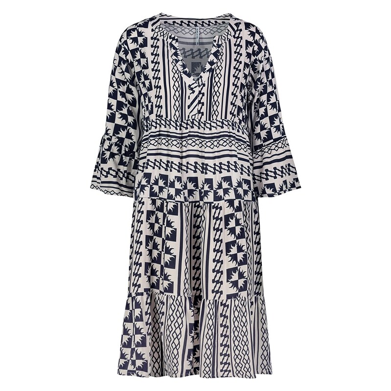 Šaty Sublevel Dunkelblau/ Creme 3153185