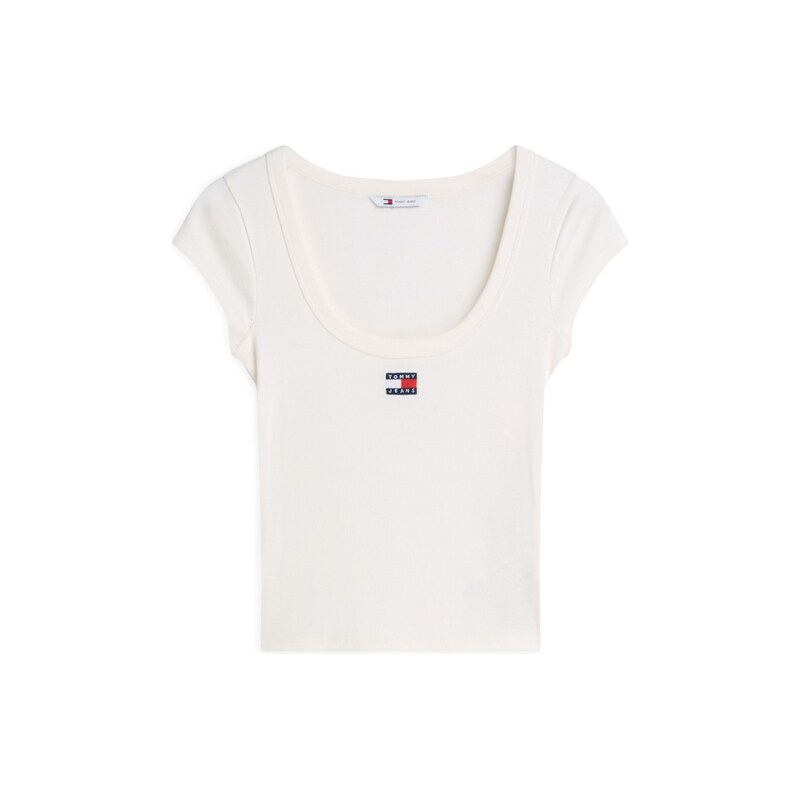 Tričko Tommy Jeans Ancient White 110156