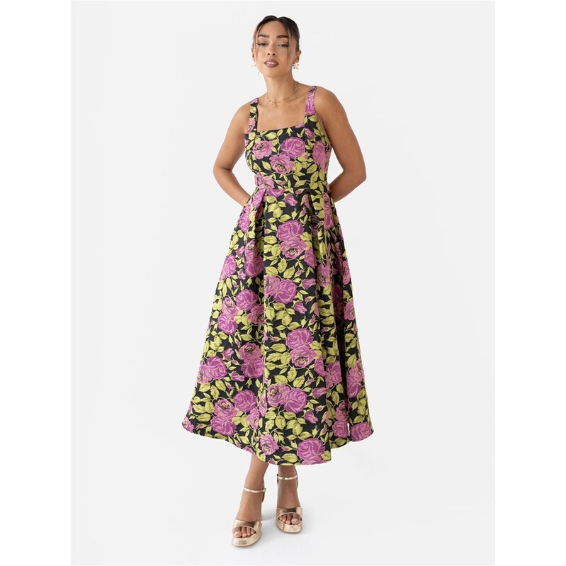 Šaty Maya Deluxe Black Floral 6729033 115578531
