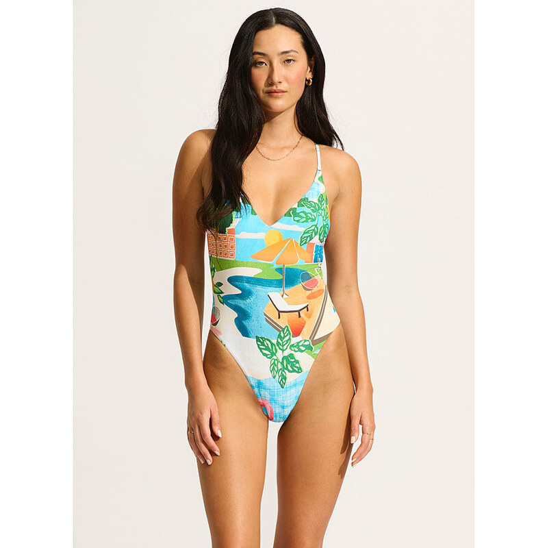 Plavky Seafolly Türkis/ Bunt 7545516 115581558