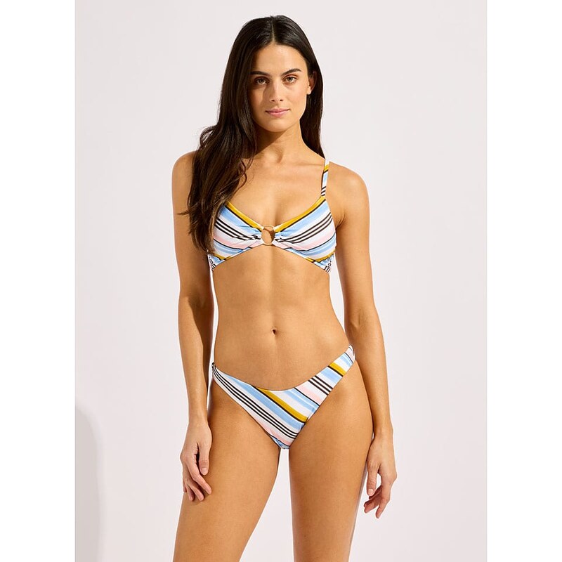 Plavky spodní díl Seafolly Weiß/ Hellblau/ Rosa 9580341 115581567