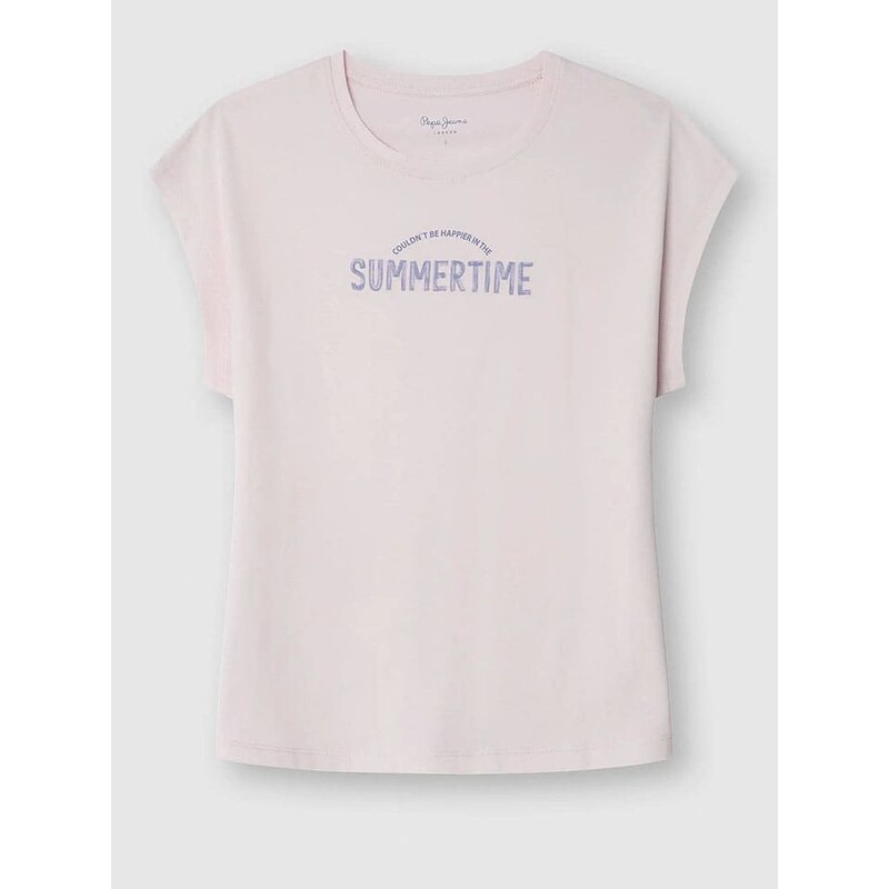 Tričko Pepe Jeans Rosé 4278826