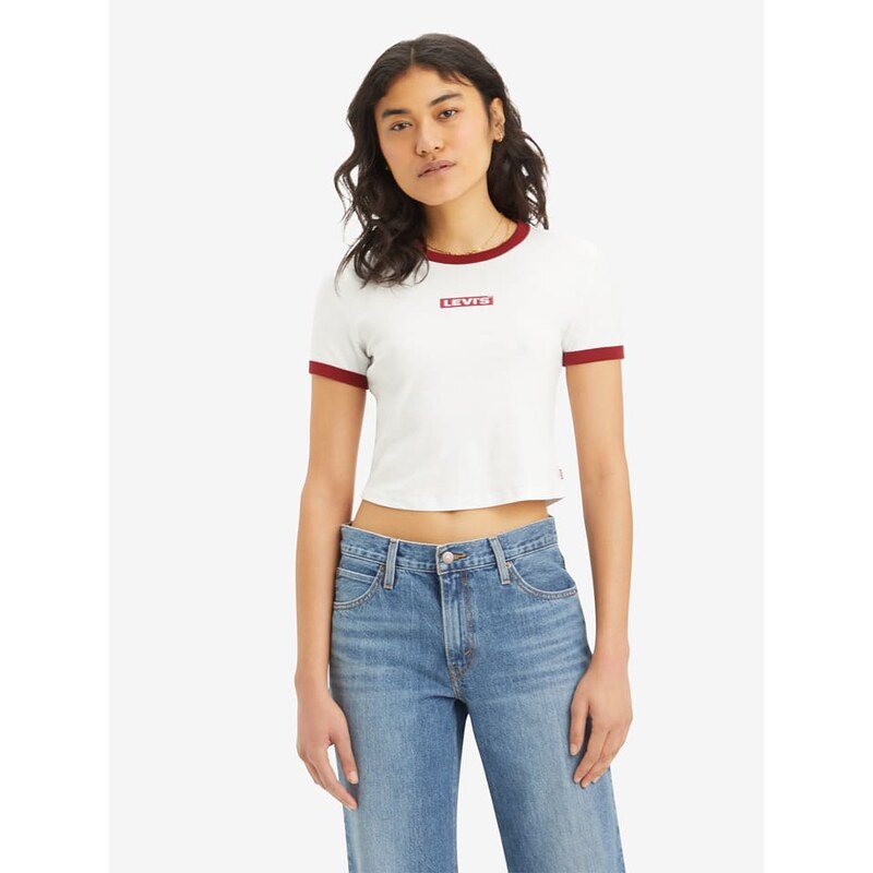 Tričko Levis Weiß/ Rot 498456