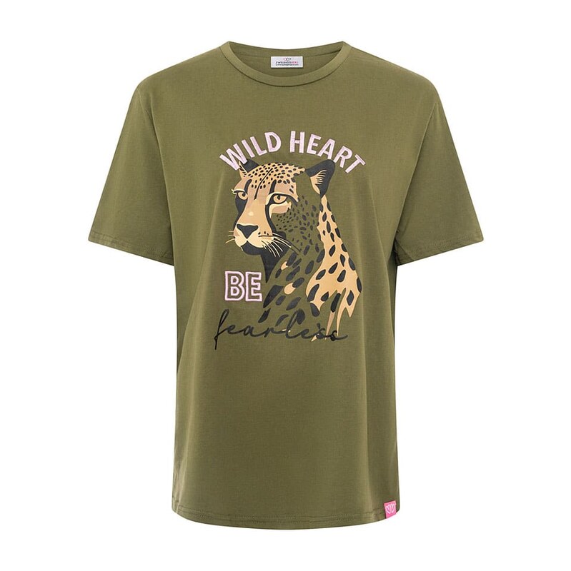 Tričko Zwillingsherz Khaki 3301754 115580799