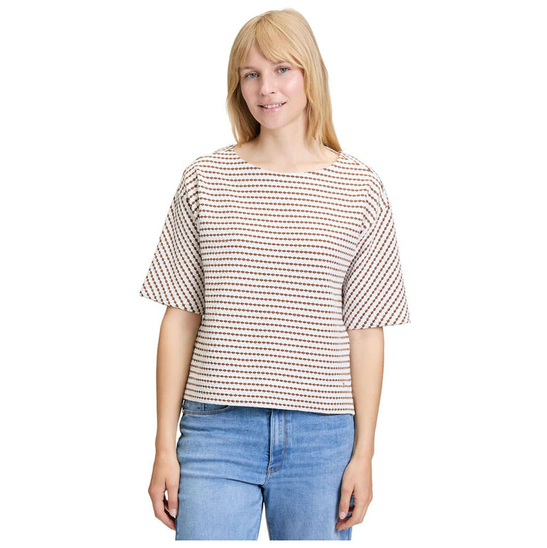 Tričko BETTY & CO Creme/ Braun 3376735 115581039