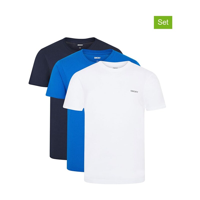 Tričko DKNY Weiß/ Dunkelblau/ Blau 5590917