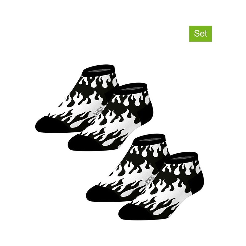 Ponožky Lucky Socks Schwarz/ Weiß 462278 115583219