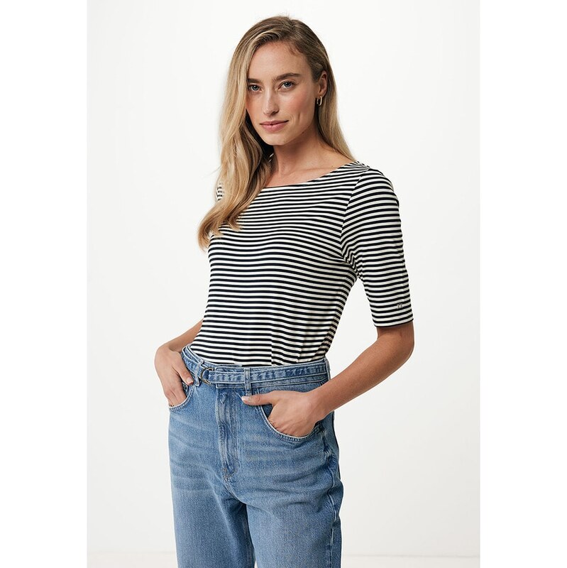 Tričko Mexx Schwarz/ Weiß 4765396