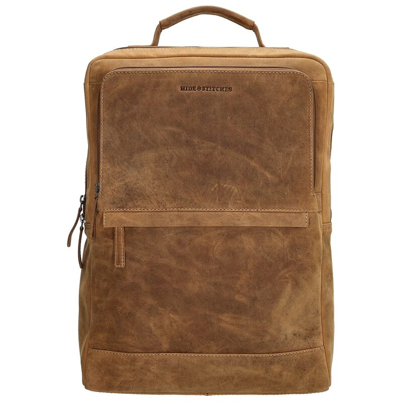 Batoh HIDE & STITCHES Hellbraun - (B)30 x (H)40 x (T)10 cm 5857630 115583517
