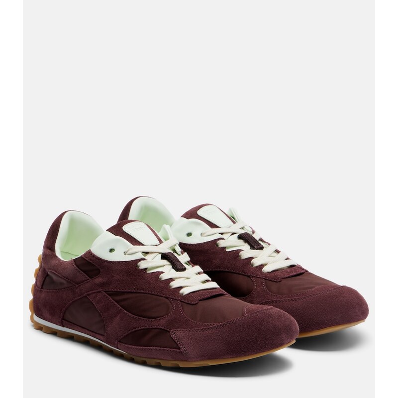 Bottega Veneta Orbit Flash suede-trimmed sneakers