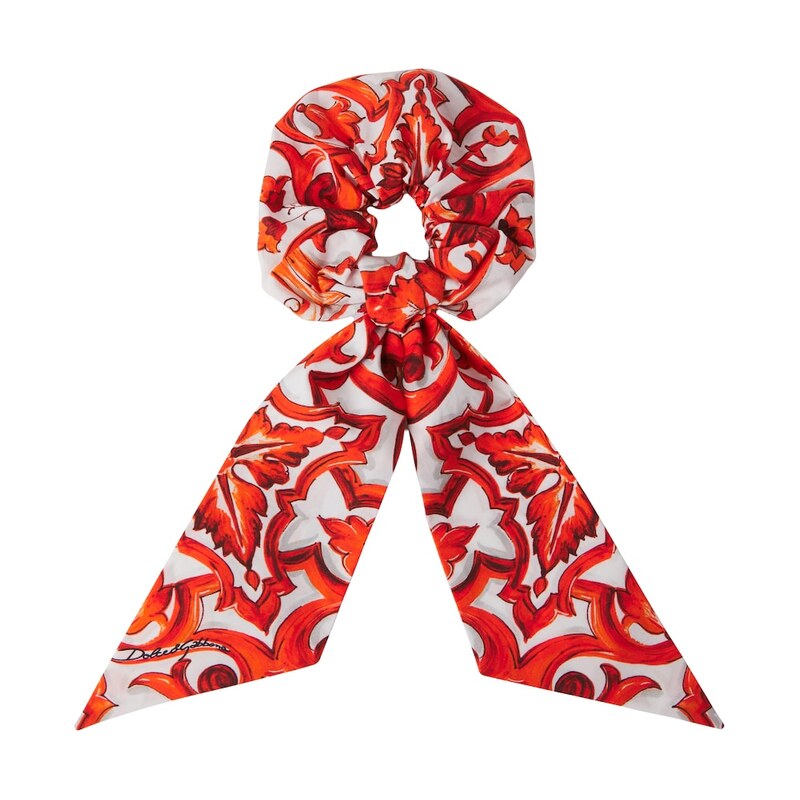 Dolce&Gabbana Kids Majolica cotton scrunchie