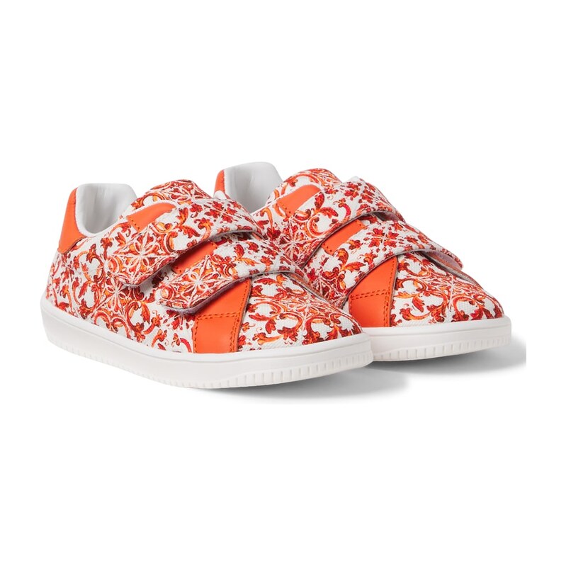 Dolce&Gabbana Kids Majolica canvas sneakers