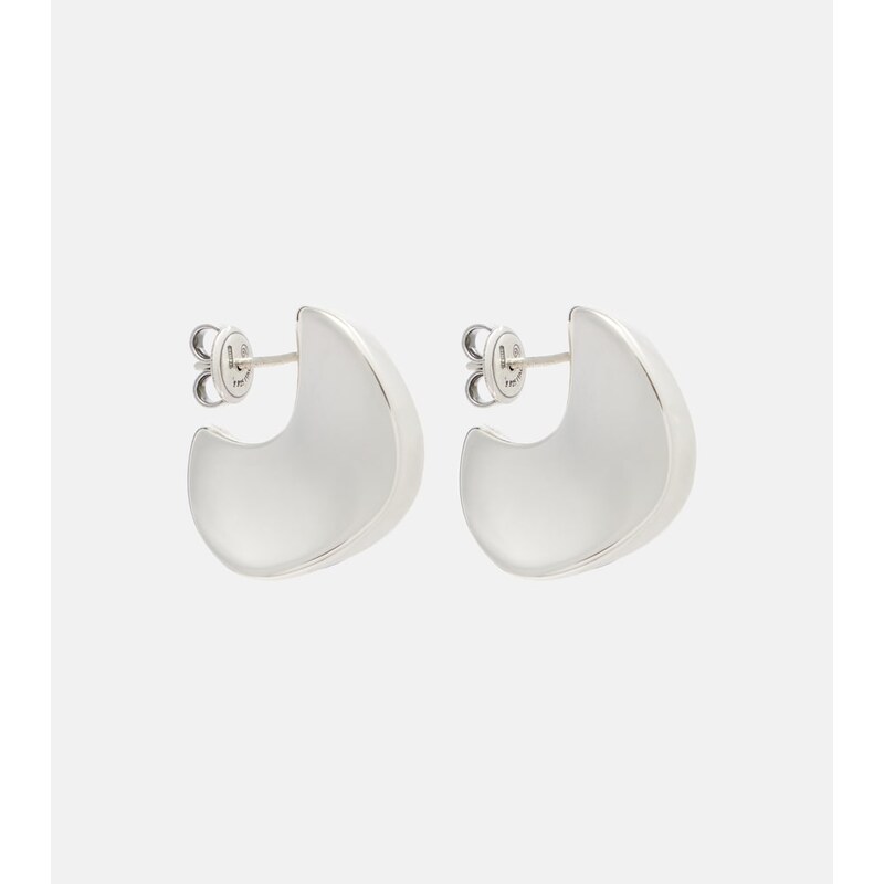 Bottega Veneta Disc Small sterling silver earrings