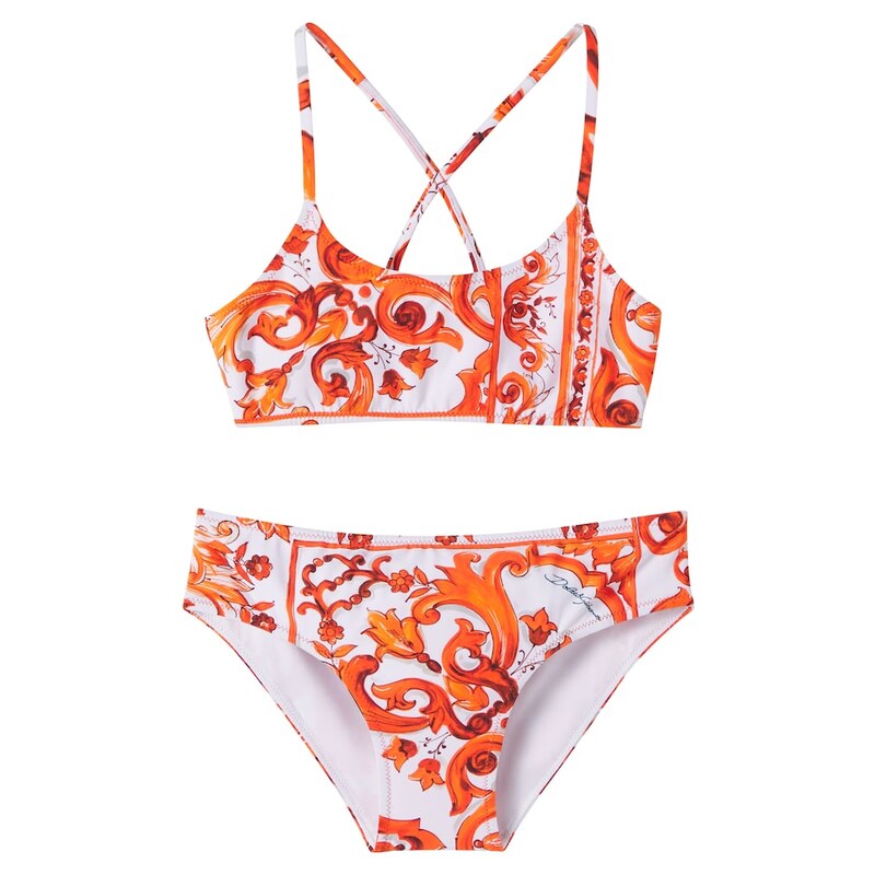 Dolce&Gabbana Kids Majolica bikini