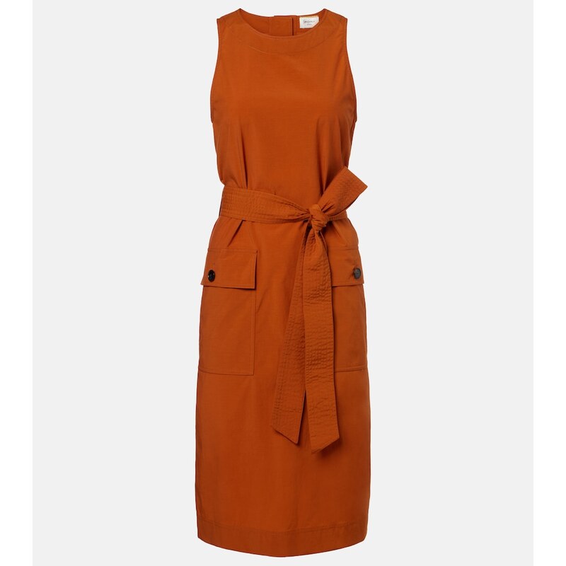 Saint Laurent Belted midi dress