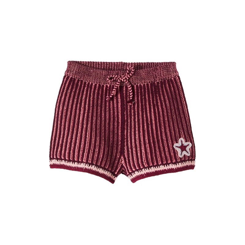 Zimmermann Kids Knitted cotton shorts
