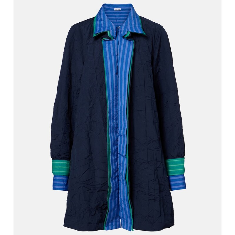 Loewe Striped technical cotton-blend shirt dress