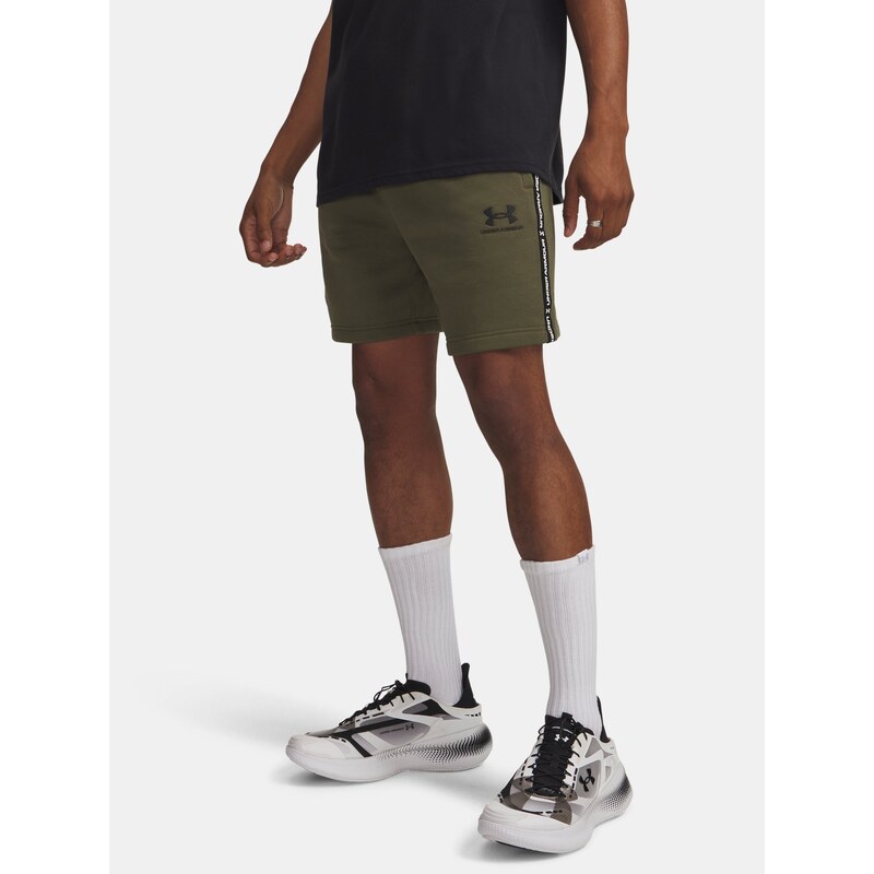 Kraťasy Under Armour Icon Fleece Short Taping Man Green