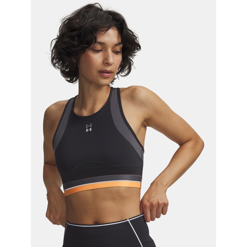 Tílko Under Armour Halo Run Crop Tank Wmn Grey