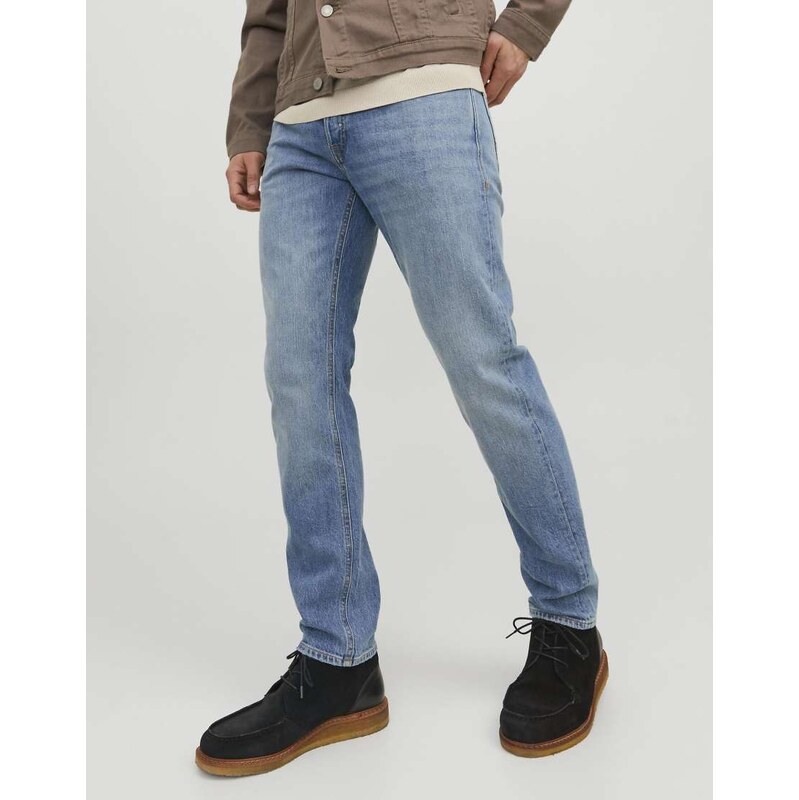 Jack & Jones Tapered fit jeans in blue denim