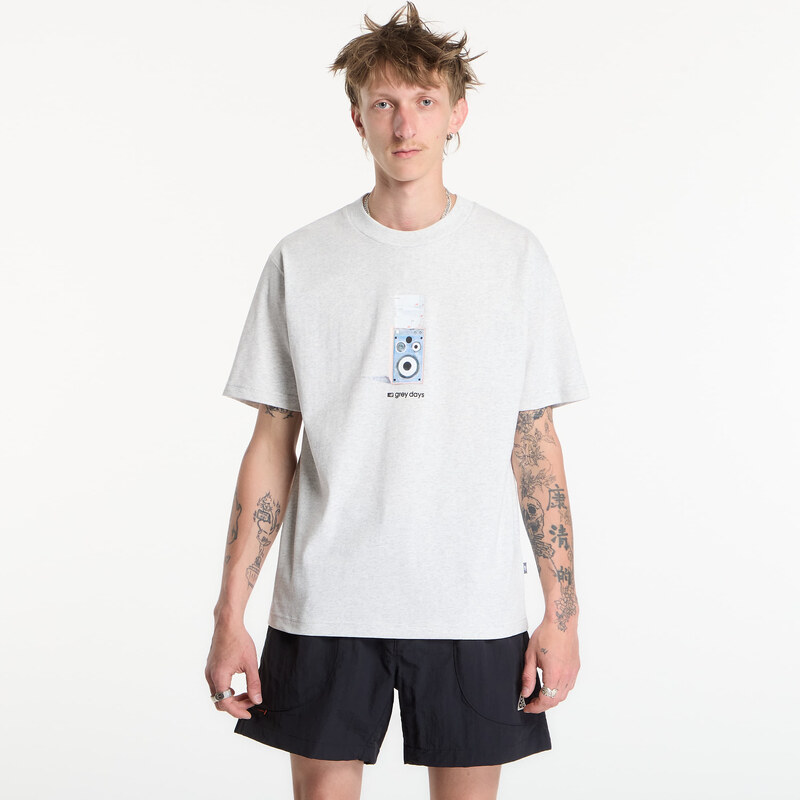 Tričko New Balance Grey Days Speaker T-Shirt Ash Heather XL