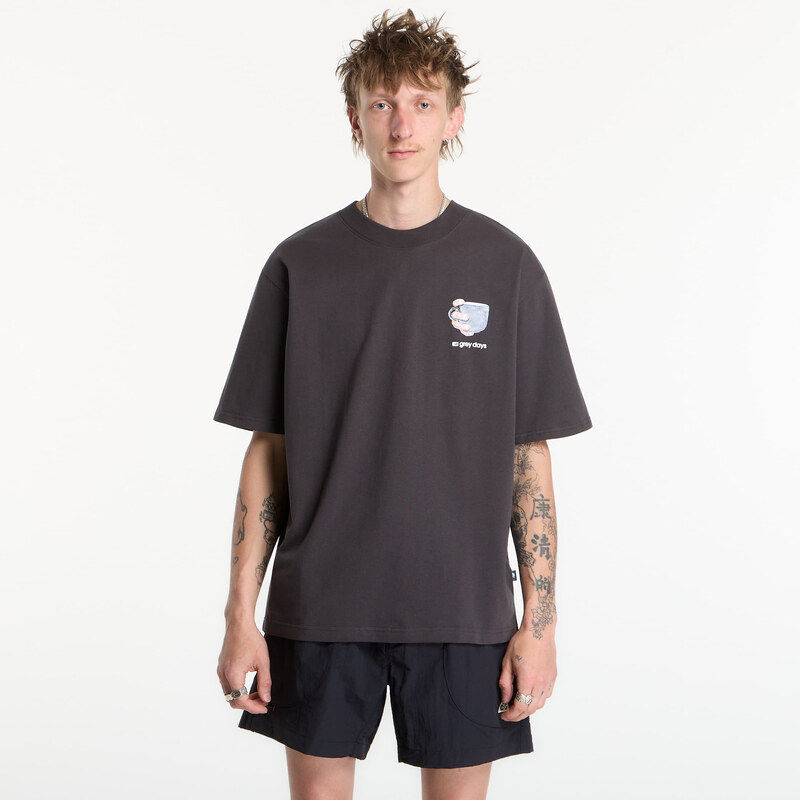 Tričko New Balance Grey Days Coffee Oversized T-Shirt Black