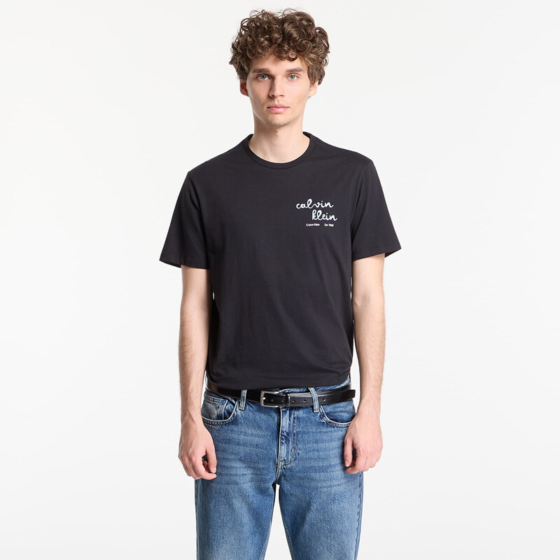 Tričko Calvin Klein Jeans Ss 30S Eu Ck Trvl Lines Seasonal Tee