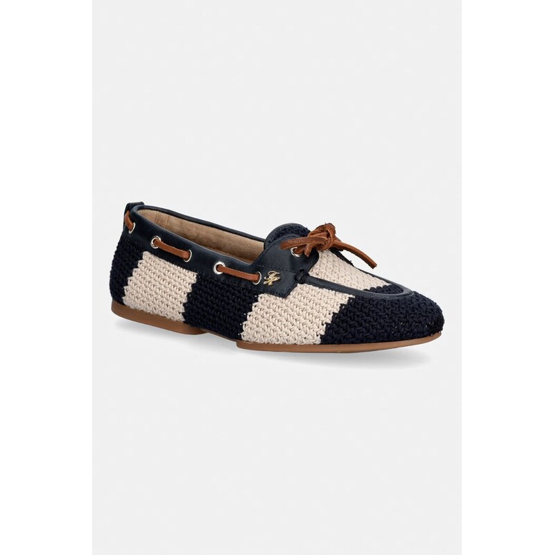 Tommy Hilfiger mokasíny dámské TH FLEX BOAT SHOE CROCHET 115585614
