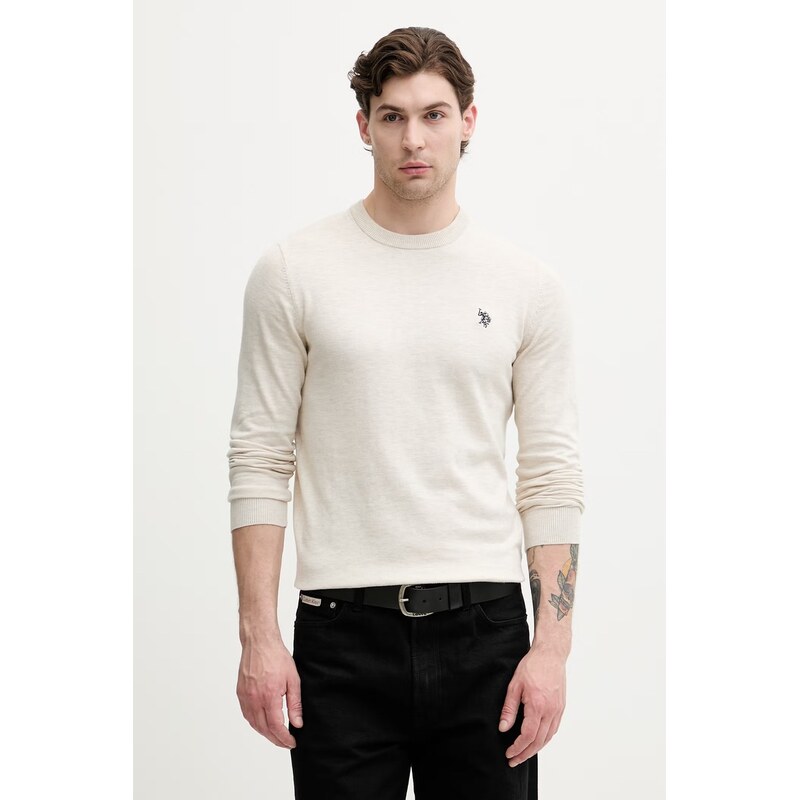 U.S. Polo Assn. svetr pánský s bavlnou Lightweight