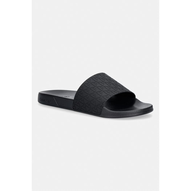 Calvin Klein pantofle s odkrytými prsty pánské ESS SLIDE PU AOP