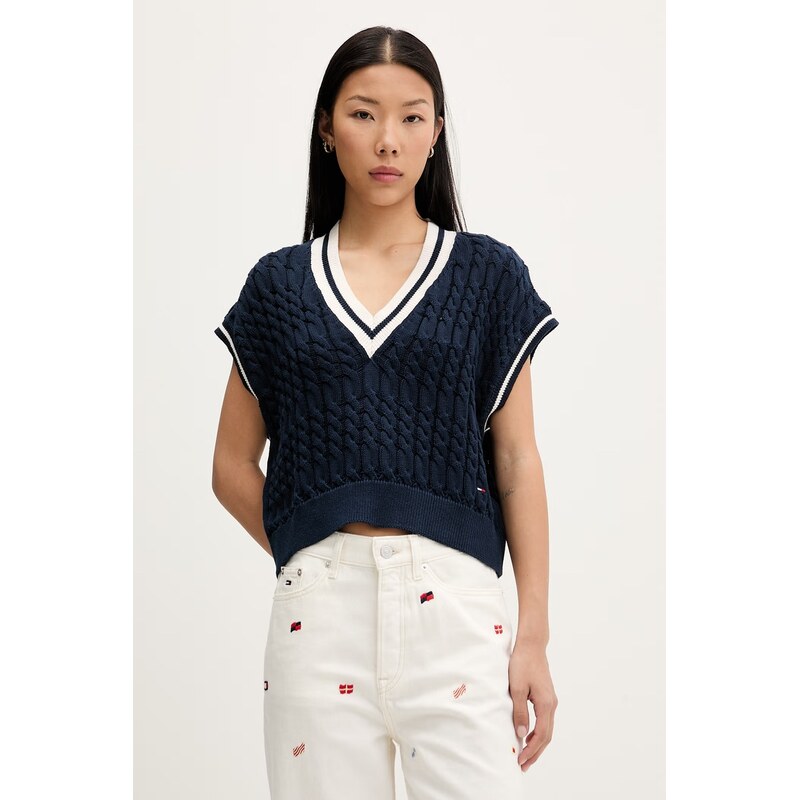 Tommy Jeans vesta dámská bavlněná 115585678