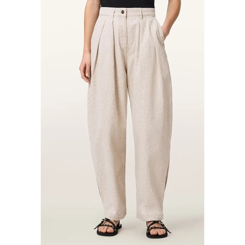 AllSaints baggy kalhoty dámské bavlněné BECCA