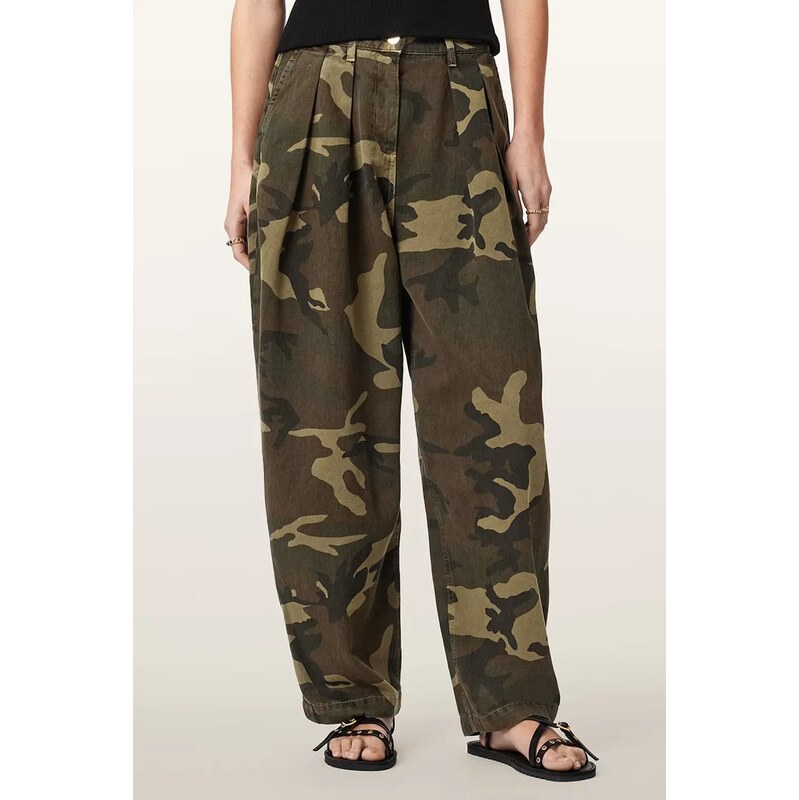 AllSaints baggy kalhoty dámské bavlněné BECCA 115585820