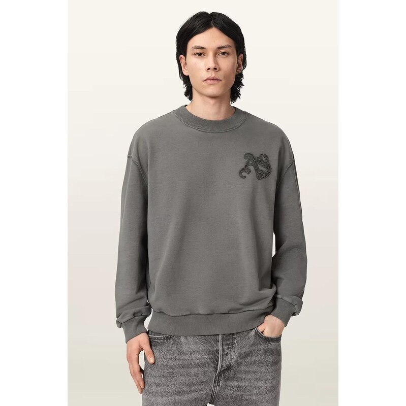 AllSaints oversize mikina pánská bavlněná INSIGNIA