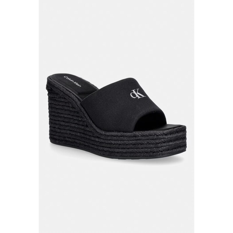 Calvin Klein pantofle dámské WEDGE ESPAD 70 CANVAS MG
