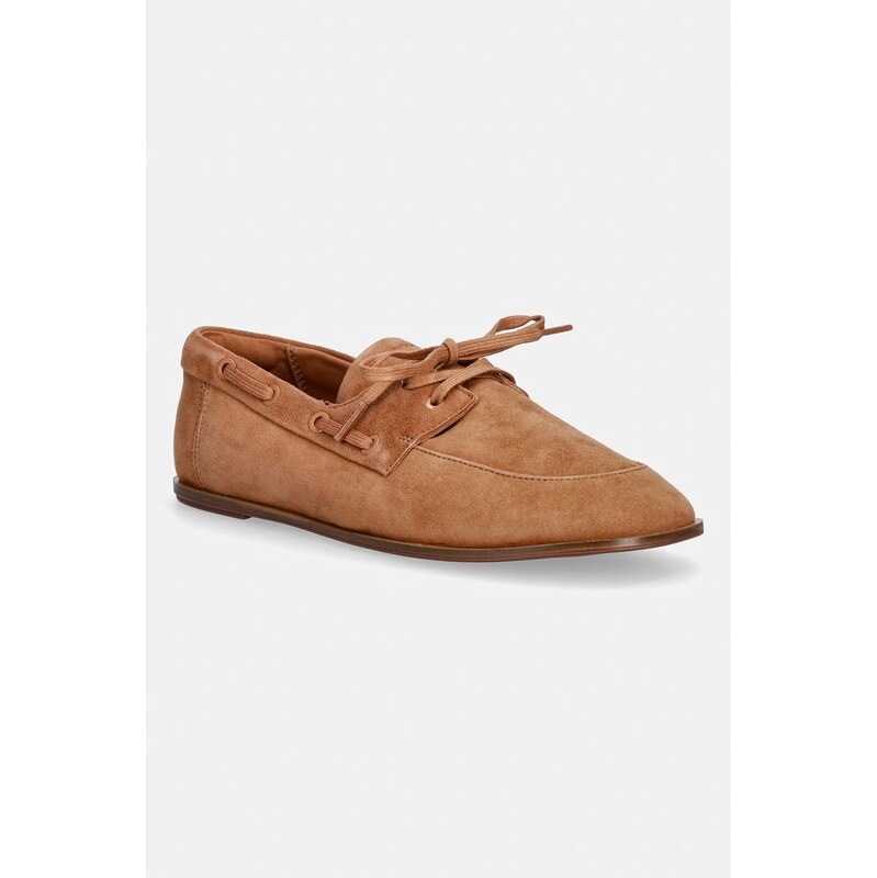 Calvin Klein mokasíny dámské semišové ESS BOATSHOE SUEDE 115586057