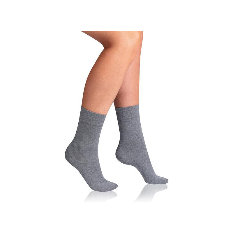 Dámské bambusové ponožky BAMBUS LADIES COMFORT SOCKS - BELLINDA - šedá 115586726