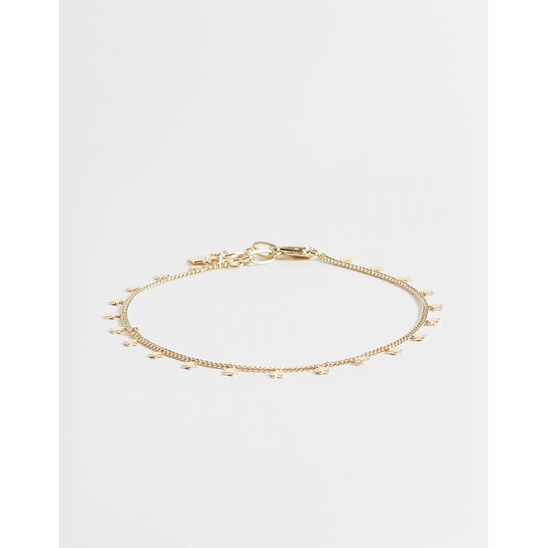 ASOS DESIGN star drop gold anklet chain 115587099